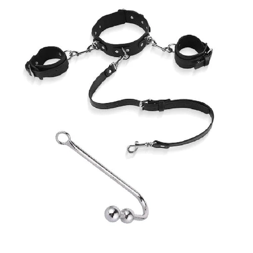 and Anal Beaded Elegant Cuffs Collar Hook 5334 with 0624